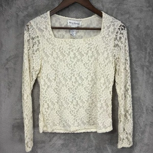 Rena Rowan Damen Spitze transparent Top Größe MP Stretch Fee romantisch Büro Sirene - Bild 1 von 10