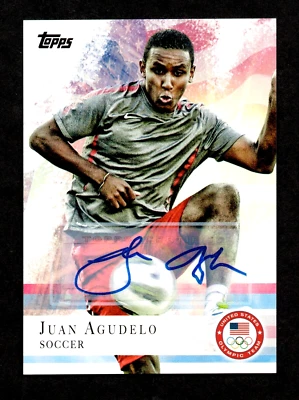 2012 Topps USA Olympic Team JUAN AGUDELO Soccer  Autograph - Image 1 of 2