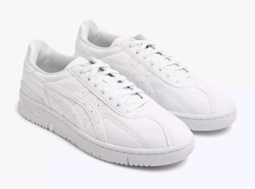 Camicia Comme des Garcons x Asics scamosciata stringata sneakers scarpe da ginnastica bianche uk 8