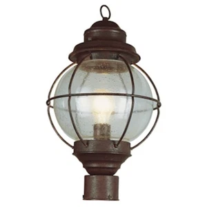 Trans Globe Onion Lantern Post Top 15" Bronze - 69902 RBZ - Picture 1 of 1