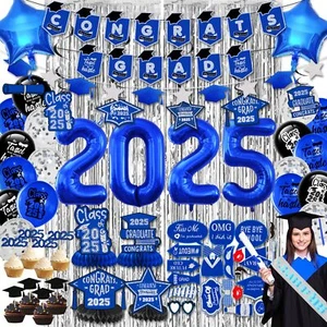 Graduation Decorations 2025-Blue Graduation Party Decorations Supplies Class ... - Picture 1 of 7