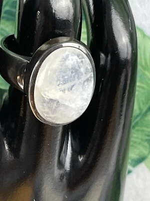 Moonstone Ring Oxidized Sterling Silver - Image 1 of 4