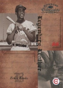 2004 Donruss Classics Legendary Leather Ernie Banks #048/100  *CUBS*