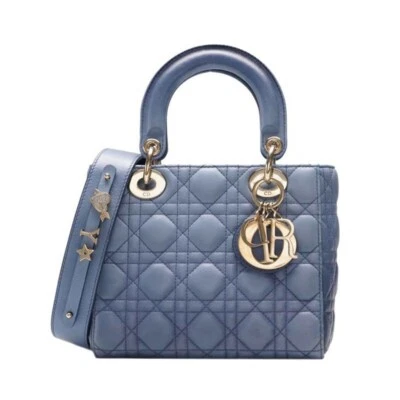 Christian Dior Blue Gradient Lady Dior My ABC Gold Small Tote Bag - Image 1 of 4