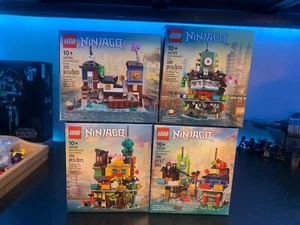 LEGO All 4 Micro Ninjago City Sets 40703 40704 40705 40706 - Complete Set, New! - Picture 1 of 2
