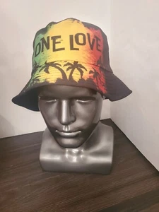 Sombrero One Love Bucket Color Negro, Talla Única Unisex, Con Collar y Pulsera - Imagen 1 de 13