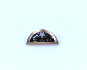 Hermoso 14K YG Vintage SIGMA DELTA THETA con Pin de Acento de Diamante 0.75"- 13516 - Imagen 1 de 3