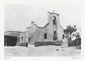 *Texas Postcard-"Mission/Senora Limpia Concepcion Del Socorro" *El Paso  {+TX3}~ - Picture 1 of 2