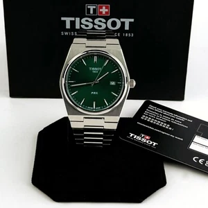 TISSOT PRX TAINLESS STEEL Men's Green Watch T137.410.11.091.00 (40 MM ) - Picture 1 of 8