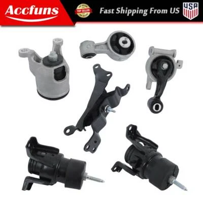 6× Engine & Transmission Mount Set For 2007-12 Nissan Altima & Maxima V6 3.5L - Image 1 of 4