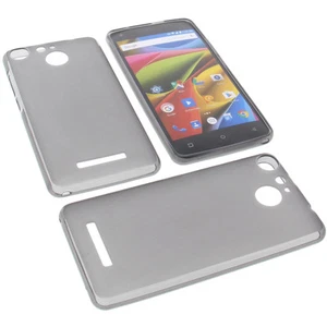 Tasche für Archos 50b Cobalt Handytasche Schutz Hülle TPU Gummi Case Grau - Zdjęcie 1 z 5