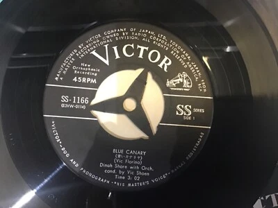 FROM FILM “LIMELIGHT” ETERNALLY / BLUE CANARY . DINAH SHORE .  7” vinyl single - Image 1 of 4