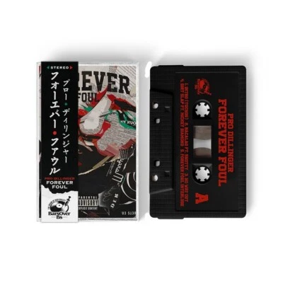 PRO DILLINGER Forever Foul 26/30 Black Cassette Tape + Obi SEALED Mickey Diamond - Image 1 of 4