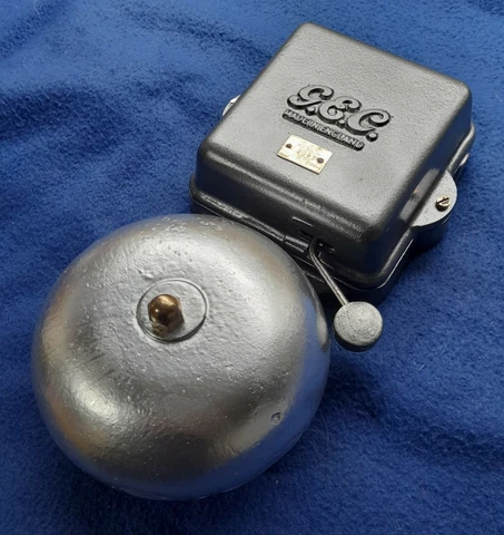 ORIGINAL VINTAGE INDUSTRIAL GEC ELECTRIC DOOR BELL BUTLER CALL ARARM FIRE BELL Cover