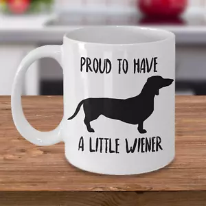 Dachshund Mug - Funny Novelty Coffee Cup For Doxie Wiener Dog Lovers - 11 oz Mug - Picture 1 of 9