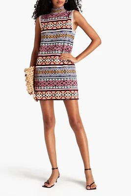 Vestido de punto Missoni Algodón en zig-zag Crochet Chevron Lentejuelas Brill... - Imagen 1 de 4