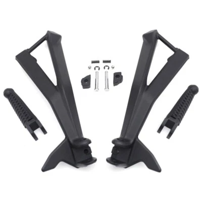 Black Motorcycle Rear Passenger Foot Pegs Bracket Fits Ducati 848/EVO 1098 1198 Foto 1 de 4