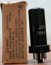 NOS JAN-CKR-6F6 VT-66 KENRAD METAL MADE IN USA