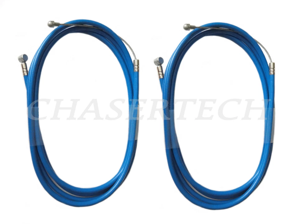 MTB Road BMX Bicycle Bike Universal Brake Cable w/ Housing Blue 2 Pieces - Image 1 of 1