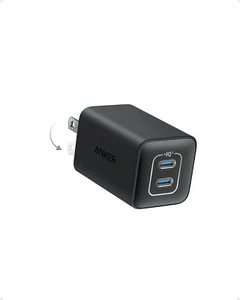 Anker Nano 3 USB-C Wall Charger 47W 2Port Fast GaN Charging for iPhone 14/Galaxy - Picture 1 of 6