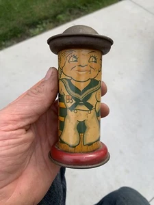 VINTAGE Sailor Life Saver TIN LITHO BANK BEAUTIFUL! 1940s - Picture 1 of 10