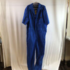 Natural Uniforms Mens Royal Blue Collared Short Sleeve Coverall Size Large
