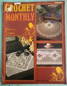 Crochet Monthly Pattern Booklet No. 52 Different Shaped Doilies Vintage. Tricot. - Picture 1 of 9