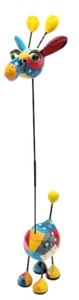 Crazy Giraffe Pop Art Escultura Figura Apta para Exterior 40 cm 20106 - Imagen 1 de 3