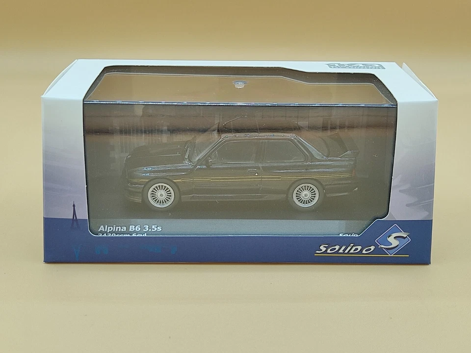 1/43 Alpina B6 3.5s "BMW M3 E30" Noir 1989 Solido ref: S4312002 - Photo 1/1