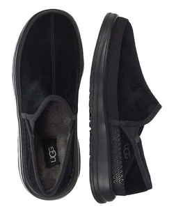 New Men's 100% UGG Brand Kick It Slip-On Casual Slipper Shoes Black 1118495 - Picture 1 of 5
