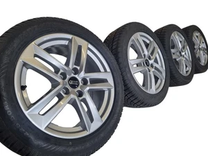 Original Audi A4 B9 8W Winter Alufelgen 225 50 17 Zoll Dunlop Winterreifen - Bild 1 von 14