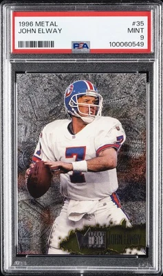 1996 METAL #35 JOHN ELWAY PSA 9 - Image 1 of 2