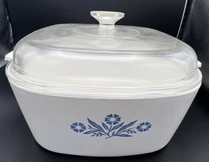 Corning Ware 4 Quart Kasserolle blaue Kornblume P-84-B mit Deckel Vintage - Bild 1 von 12
