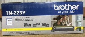Brother TN223Y Standard Yield Yellow Toner Cartridge GENUINE NEW FACTORY SEALED - Picture 1 of 5
