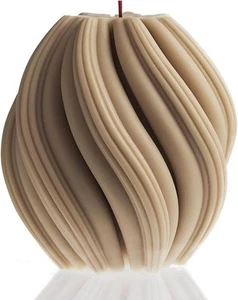 Swirl Candle Handmade Elegant Housewarming Gift Scented Soy Wax Eco Friendly - Picture 1 of 38