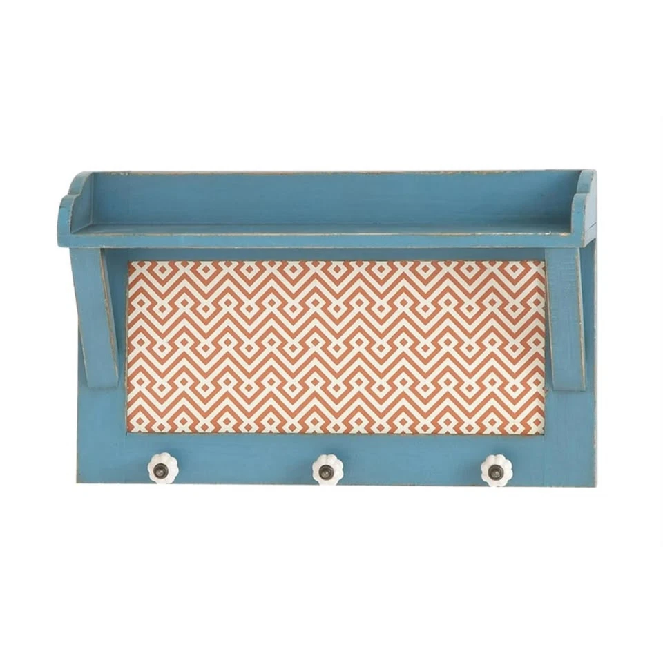 Traditional And Modern Customary Styled Stylish Wood Wall Shelf Home Decor Foto 1 de 1