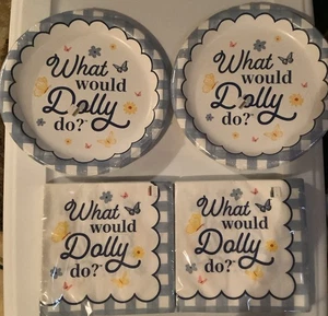 Dolly Parton Party Set - Servietten & Teller, Was würde Dolly tun. Neu im Paket - Bild 1 von 5