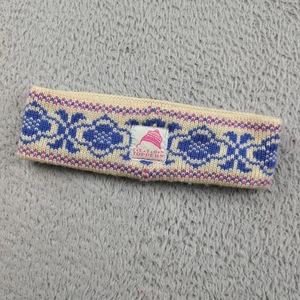 Teton Toppers Jackson Hole Wyoming Stirnband Damen OS Pink Blau Strick Ski Schnee - Bild 1 von 9