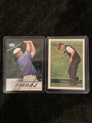 Tiger Woods Tiger And Payne Stewart Upper Deck Card Lot - image 1 of 4