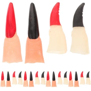 Juego de uñas de Halloween de 40 piezas uñas para disfraces fiesta dedos falsos - Imagen 1 de 12