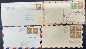 #685 William Howard Taft 4c First Day covers lot of 148 combos, Pairs, Blocks of - Picture 1 of 7