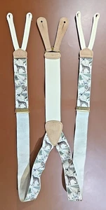 Trafalgar Limited Edition Silk Suspenders w/ Walking Dogs/Dog Show Theme - Picture 1 of 2
