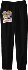 Bioworld LankyBox Characters LankyBox Youth Black Jogger Pants L - Picture 1 of 3