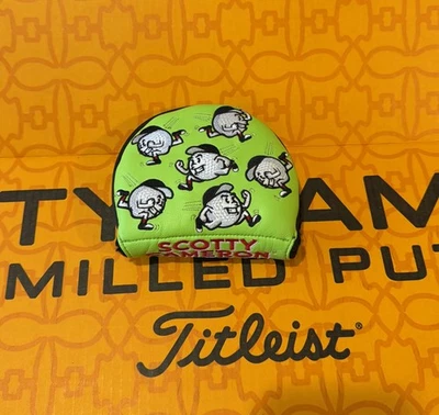 全新 SCOTTY CAMERON BALLER BOY TOUR LIME ROUND MALLET 推杆头套 452010 — 第 1/4 张图片