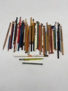 Vintage Lot 46 Werbebleistifte verschiedene Branchen Gewerbe - Bild 1 von 12