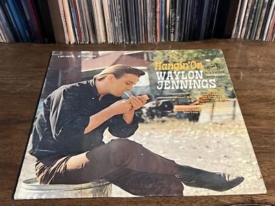 Waylon Jennings - Hangin' On (LP, Album, Ind) (Very Good (VG)) - 3299141010 - Image 1 of 4