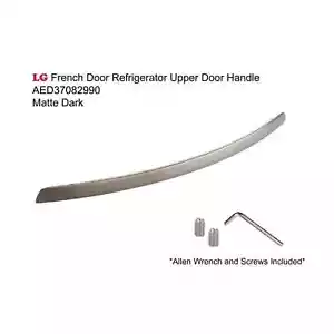 AED37082990 LG Refrigerator Upper Door Handle Assembly Dark NOT FOR FREEZER - Picture 1 of 3