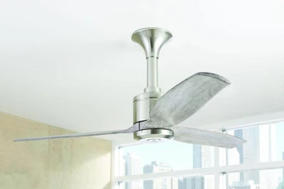 Weathered Wooden 3-Blade 52" Ceiling Fan + Remote Modern Cabin Rustic Farmhouse - Image 1 of 3