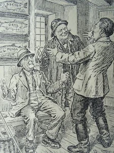 1943 Original Print WW2 THE COMPLETE ANGLERS - CHURCHILL STALIN & ROOSEVELT - Picture 1 of 2
