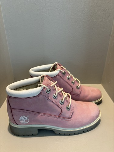 Timberland Nellie stivaletto impermeabile in pelle 28363 rosa donna